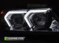 Preview: LED Angel Eyes Scheinwerfer Set für BMW 3er E90/E91 05-08 chrom mit LED Blinker
