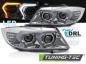 Preview: VOLL LED Angel Eyes Scheinwerfer Set für BMW 3er E90/E91 05-08 chrom