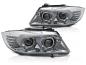 Preview: VOLL LED Angel Eyes Scheinwerfer Set für BMW 3er E90/E91 05-08 chrom