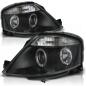 Preview: LED Angel Eyes Scheinwerfer für Citroen C3 02-09 schwarz