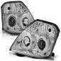 Preview: LED Angel Eyes Scheinwerfer für Citroen C2 03-10 chrom