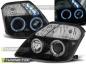 Preview: LED Angel Eyes Scheinwerfer für Citroen C2 03-10 schwarz