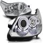 Preview: LED Angel Eyes Scheinwerfer für Citroen C4 04-10 chrom