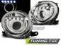 Preview: Scheinwerfer Angel Eyes mit LED Leiste für Fiat 500 Bj. 07-15 Chrom