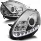 Preview: Scheinwerfer LED Tagfahrlicht Optik für Fiat Grande Punto Bj. 08-09 Chrom
