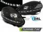 Preview: Scheinwerfer DRL LED Tagfahrlicht für Fiat Punto Evo Bj. 09-12 Schwarz