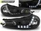 Preview: LED Tagfahrlicht Design Scheinwerfer für Ford Mondeo MK1 96-00 schwarz