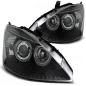 Preview: Scheinwerfer Angel Eyes für Ford Focus MK1 Bj. 98-01 Schwarz