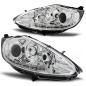 Preview: Scheinwerfer LED Tagfahrlicht Optik für Ford Fiesta MK7 Bj. 08-12 Chrom