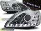 Preview: Scheinwerfer LED Tagfahrlicht Optik für Ford Focus MK2 Facelift Bj. 08-10 Chrom
