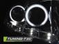 Preview: Scheinwerfer CCFL Angel Eyes für Ford Focus 2 Facelift Bj. 08-10 Chrom
