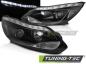 Preview: Scheinwerfer LED Tagfahrlicht Optik für Ford Focus 3 Bj. 11-14 Schwarz
