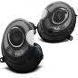 Preview: Scheinwerfer LED Tagfahrlicht Optik für Mini One Cooper Bj. 06-14 Schwarz LTI