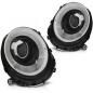 Preview: Scheinwerfer LED Tagfahrlicht Optik für Mini One Cooper Bj. 06-14 Schwarz LTI