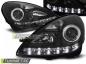 Preview: Scheinwerfer LED Tagfahrlicht Optik für Mercedes SLK R171 Bj. 04-11 Schwarz