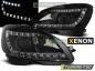 Preview: Xenon Scheinwerfer LED Tagfahrlicht Optik für Mercedes C-Klasse W204 07- Schwarz