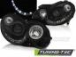 Preview: Scheinwerfer LED Tagfahrlicht Optik für Mercedes CLK W209 Bj. 03-10 Schwarz