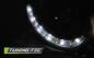 Preview: Scheinwerfer LED Tagfahrlicht Optik für Mercedes CLK W209 Bj. 03-10 Schwarz