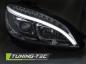 Preview: Scheinwerfer LED Tagfahrlicht Optik für Mercedes C-Klasse W204 07-10 Chrom LTI