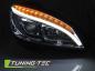 Preview: Scheinwerfer LED Tagfahrlicht Optik für Mercedes C-Klasse W204 07-10 Chrom LTI