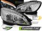 Preview: Scheinwerfer LED Tagfahrlicht Optik für Mercedes C-Klasse W204 07-10 Chrom LTI