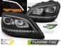 Preview: LED Tagfahrlicht Scheinwerfer für MB ML W164 05- schwarz dynamischem LED Blinker