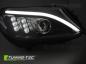 Preview: Scheinwerfer DRL LED Tagfahrlicht für Mercedes C-Klasse W205 Bj. 14-18 Schwarz