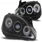 Preview: Scheinwerfer Angel Eyes für Opel Corsa C Bj. 00-06 Schwarz