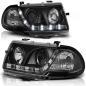 Preview: Scheinwerfer LED Tagfahrlicht Optik für Opel Astra F Bj. 91-94 Schwarz