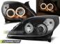 Preview: Scheinwerfer Angel Eyes für Opel Vectra C / Signum Facelift Bj. 05-08 Schwarz