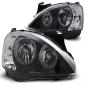 Preview: Scheinwerfer Angel Eyes für Opel Corsa C Bj. 00-06 Schwarz