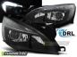 Preview: Scheinwerfer DRL LED Tagfahrlicht für Opel Astra J Bj. 09-15 Schwarz