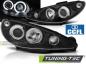 Preview: Scheinwerfer CCFL Angel Eyes für Peugeot 206 Bj. 98-06 Schwarz