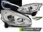 Preview: Scheinwerfer LED Tagfahrlicht Optik für Peugeot 208 Bj. 12-15 Chrom LTI