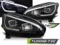 Preview: Scheinwerfer LED Tagfahrlicht Optik für Peugeot 208 Bj. 12-15 Schwarz LTI