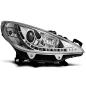 Preview: Scheinwerfer LED Tagfahrlicht Optik für Peugeot 207 Bj. 06-12 Chrom