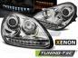 Preview: Xenon Scheinwerfer LED Tagfahrlicht Optik für Porsche Cayenne 955 02-06 Chrom