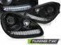 Preview: Xenon Scheinwerfer LED Tagfahrlicht Optik für Porsche Cayenne 955  02-06 Schwarz