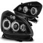 Preview: Scheinwerfer Angel Eyes für Renault Clio 3 Bj. 05-09 Schwarz