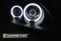 Preview: Scheinwerfer CCFL Angel Eyes für Renault Clio 2 Bj. 01-05 Schwarz
