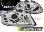 Preview: Scheinwerfer LED Tagfahrlicht Optik für Seat Ibiza 6L 02-09 Chrom LED Blinker