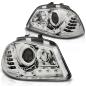 Preview: Scheinwerfer LED Tagfahrlicht Optik für Seat Ibiza 6L 02-09 Chrom LED Blinker