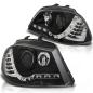 Preview: Scheinwerfer LED Tagfahrlicht Optik für Seat Ibiza 6L 02-09 Schwarz LED Blinker