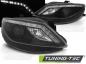 Preview: Scheinwerfer LED Tagfahrlicht Optik für Seat Ibiza 6J Bj. 08-12 Schwarz