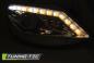 Preview: Scheinwerfer LED Tagfahrlicht Optik für Seat Ibiza 6J 08-12 Chrom LED Blinker
