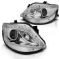 Preview: Scheinwerfer LED Tagfahrlicht Optik für Seat Ibiza 6J 08-12 Chrom LED Blinker