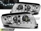 Preview: Scheinwerfer LED Tagfahrlicht Optik für Skoda Fabia 1 Bj. 99-08 Chrom