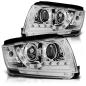 Preview: Scheinwerfer LED Tagfahrlicht Optik für Skoda Fabia 1 Bj. 99-08 Chrom