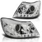 Preview: Scheinwerfer LED Tagfahrlicht Optik für Skoda Octavia 2 1Z Facelift 09-12 Chrom