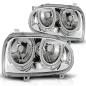 Preview: Design Angel Eyes Scheinwerfer für VW Golf 3 91-97 chrom
